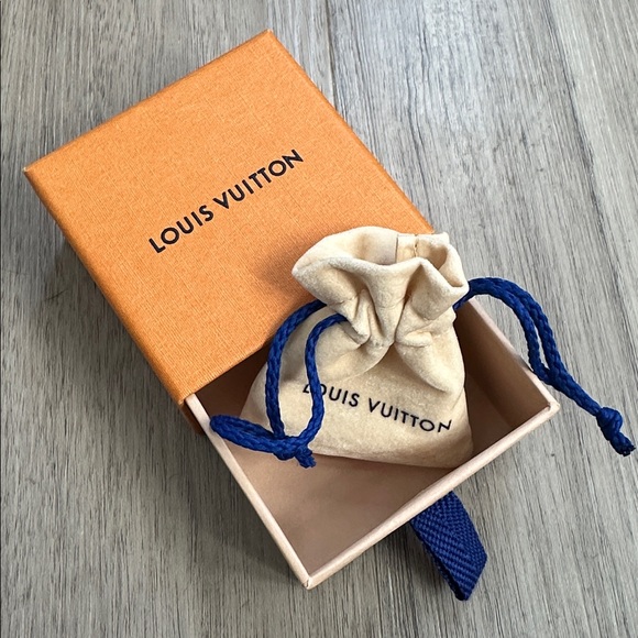 BNWOT Authentic Louis Vuitton LV Iconic Strass Stud Earrings Palladium Silver - Picture 12 of 12